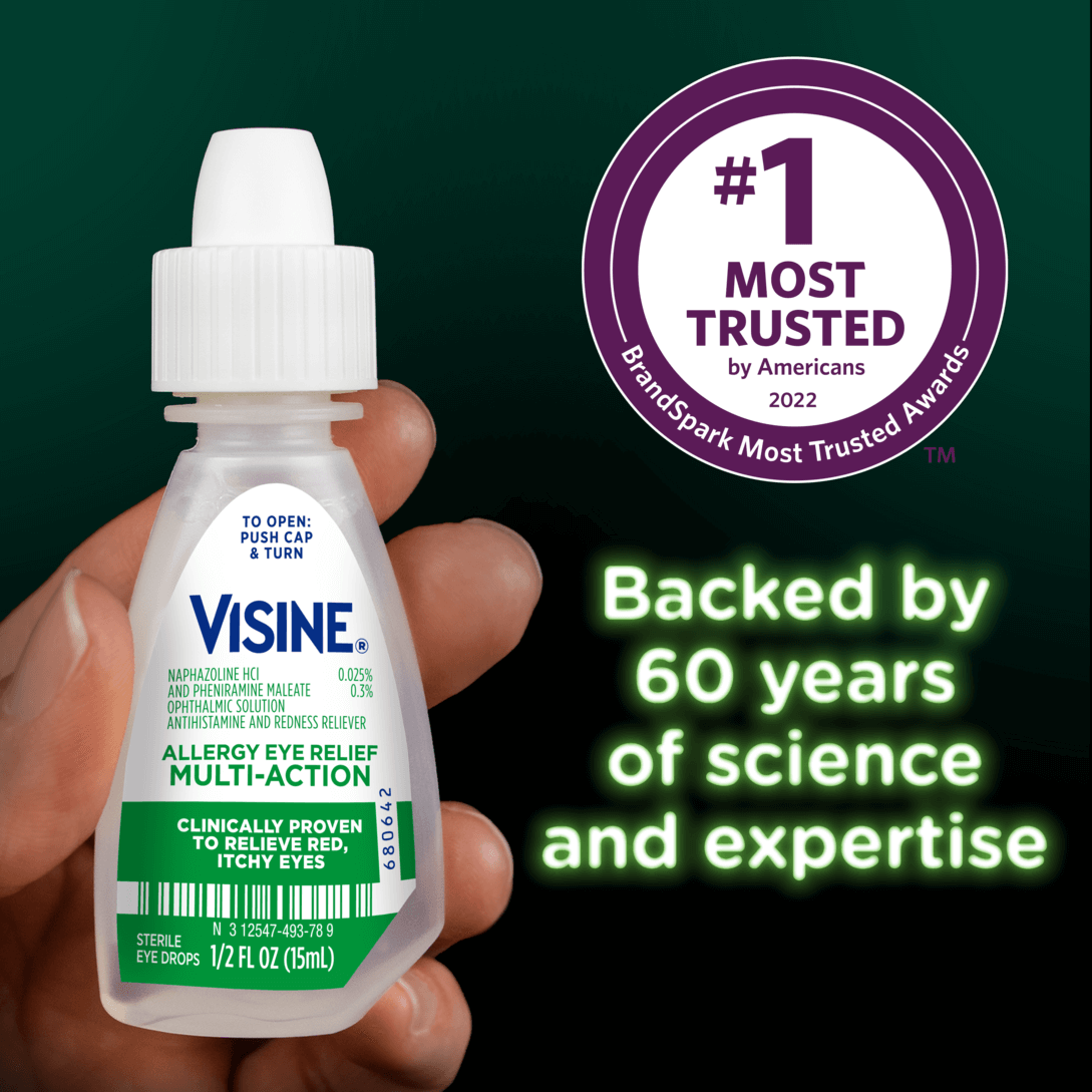 Visine-A Multi-Action Eye Allergy Relief Eye Drops 0.5 ounce each Twin Pack